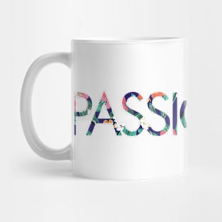 Passion Pit Floral Pattern Mug